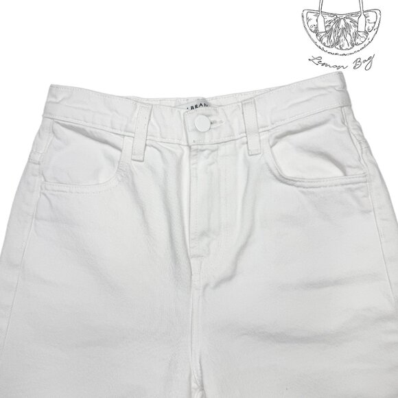 J Brand / High Rise Wide Cropped Jeans / Size 24 / White - Picture 5 of 7